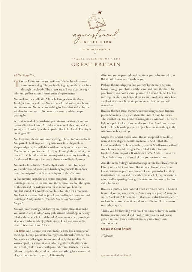 The letter: Hello, Traveller